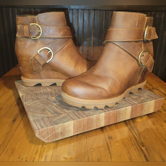 Sorel Joan of Arc Wedge Boots Brown size 9 - Picture 9 of 10